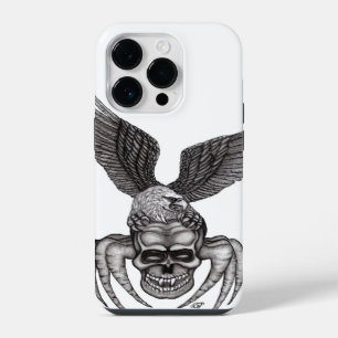 Spinnenschädel mit Adler iPhone 14 Pro Hülle