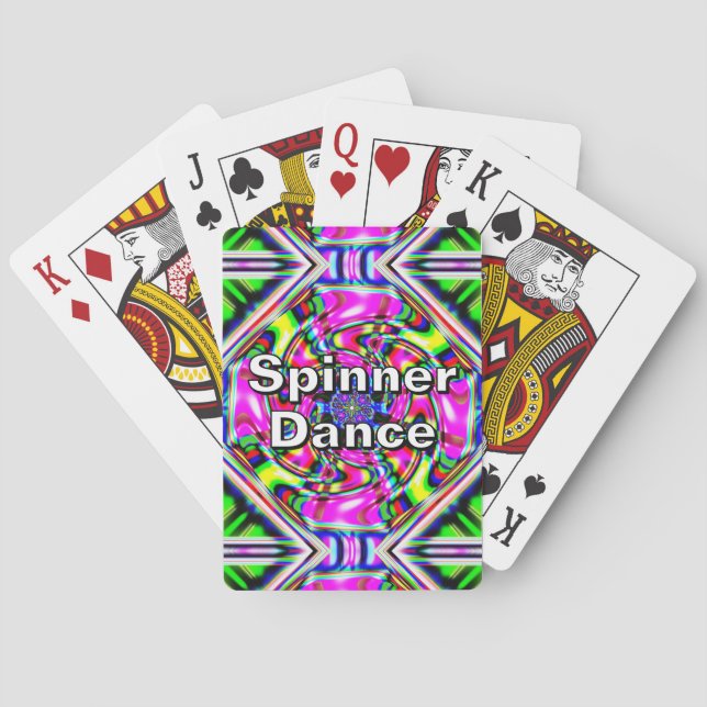 Spinner Dance (Sie können die Wörter ändern) Spielkarten (Rückseite)