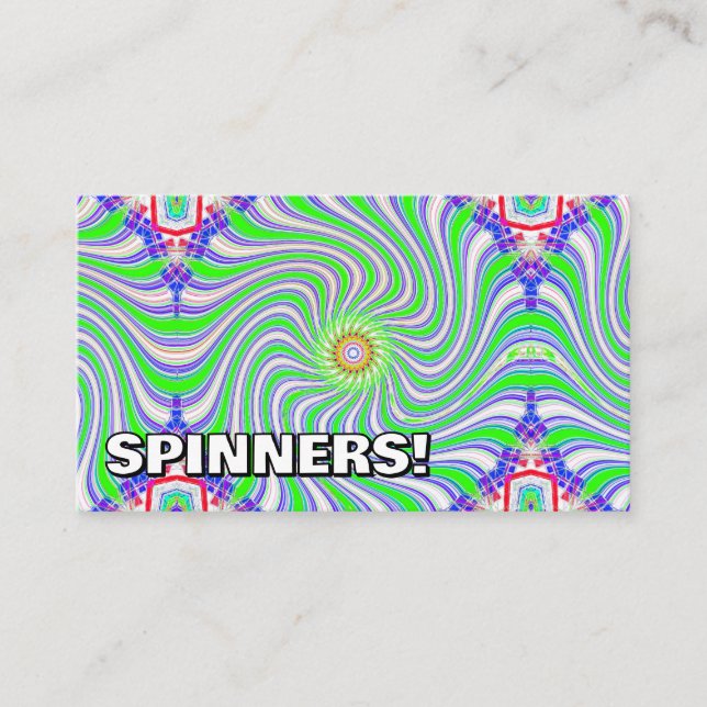 SPINNER! (Sie können die Wörter ändern) Visitenkarte (Vorderseite)