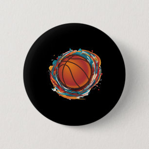Spinning Basketball Ball Button