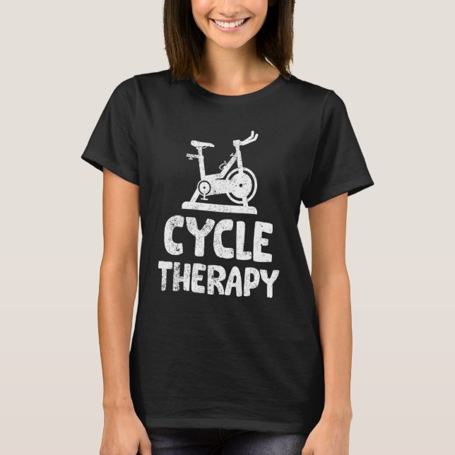 Spinning Class Indoor Cycling Spin Bike Workout SP T-Shirt (Vorderseite)