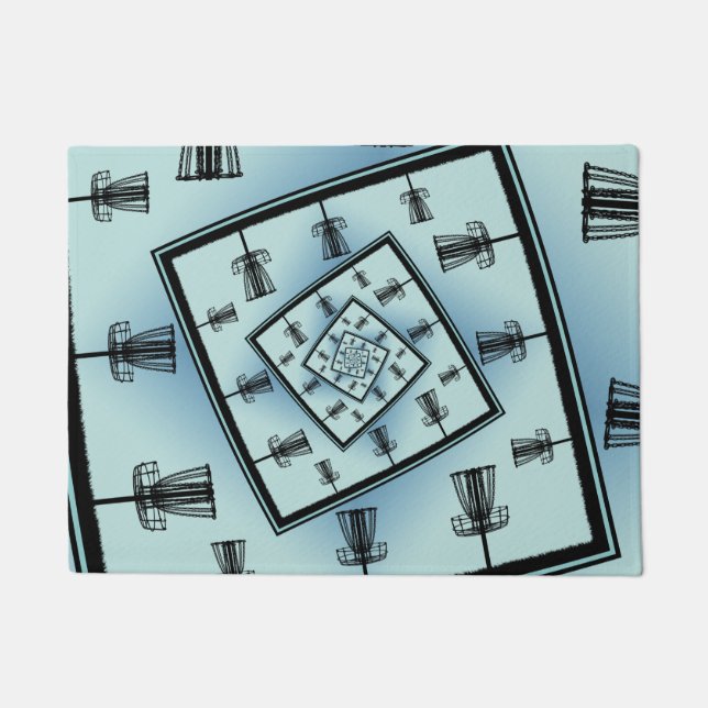 Spinning Disk Golf Baskets Fußmatte (Vorderseite)