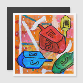Spinning Dreidels Magnetkarte