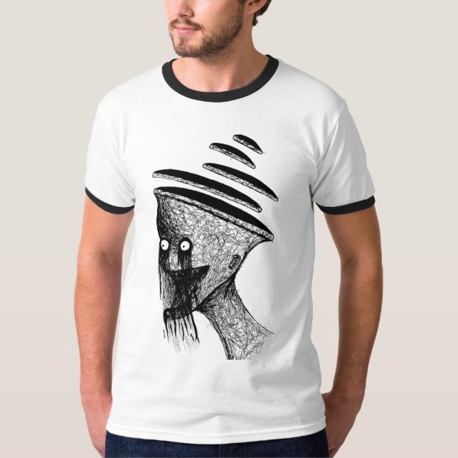 Spinning Mind - Abstrakt Dark Art T - Shirt Design (Vorderseite)