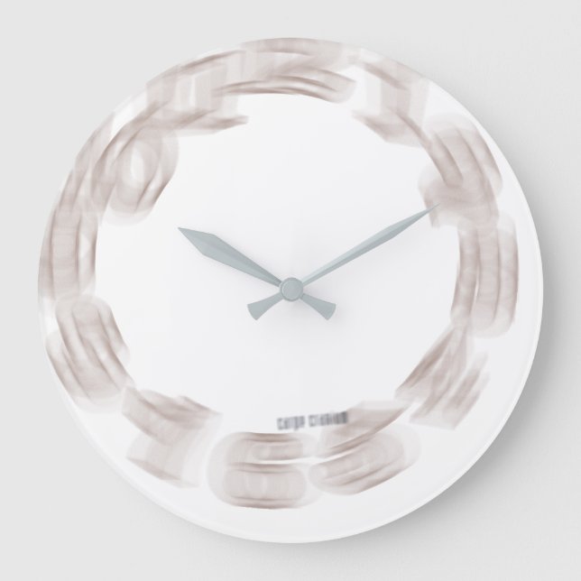 Spinning-Out-of-Kontrolle Geek Große Wanduhr (Vorderseite)