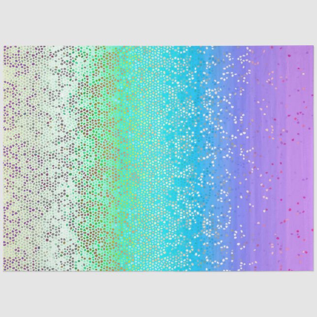 Spinnpapier-Glitzer-Sterntrommel Seidenpapier (Vorderseite)