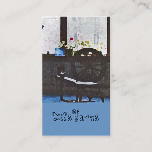 Spinnrad Customizeable Visitenkarte (Vorderseite)