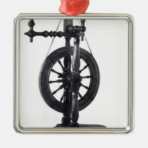 Spinnrad Silbernes Ornament