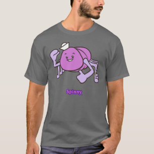 Spinny grundlegender dunkler T - Shirt