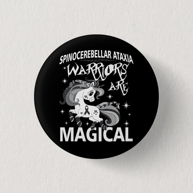 Spinocerebellar Ataxia Warrier Awareness Ribbon SC Button (Vorderseite)