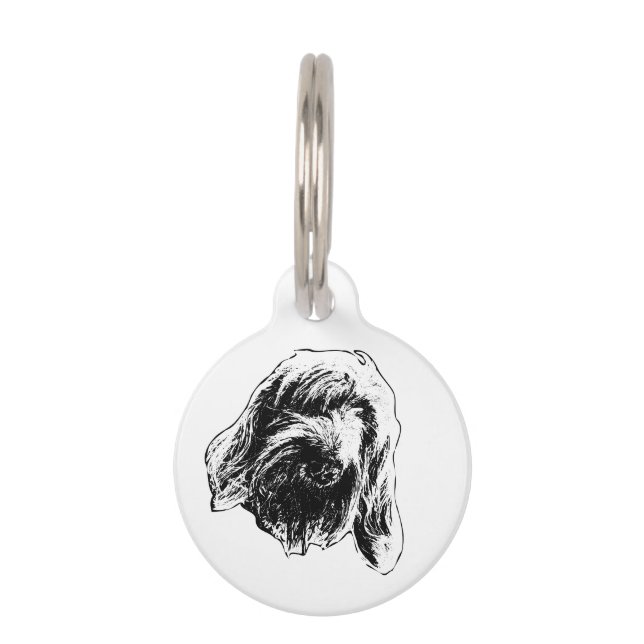 Spinone-Ausflugsbegleiter Haustiermarke (Vorderseite)