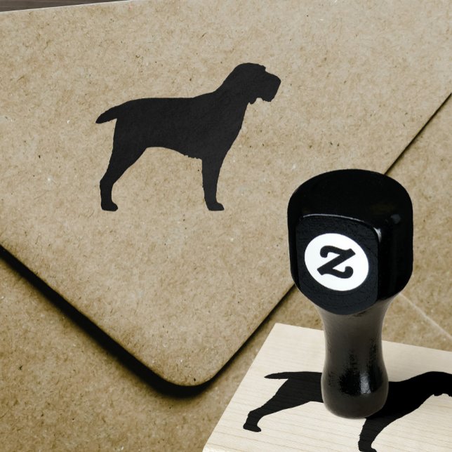 Spinone Italiano Hunde Silhouette Gummistempel (Von Creator hochgeladen)