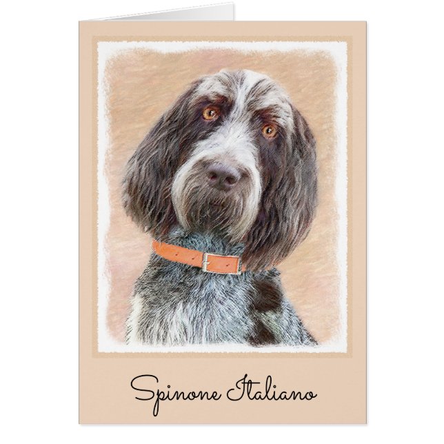 Spinone Italiano Malerei - Niedliche Original Dog  (Vorne)