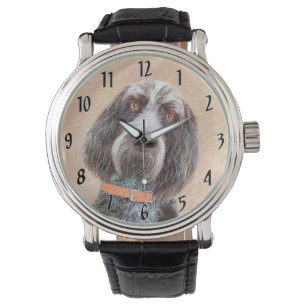 Spinone Italiano Malerei - Niedliche Original Dog  Armbanduhr