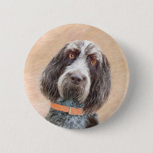 Spinone Italiano Malerei - Niedliche Original Dog  Button