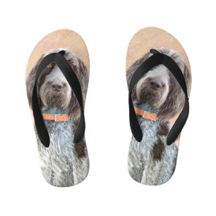 Spinone Italiano Malerei - Niedliche Original Dog Kinderbadesandalen