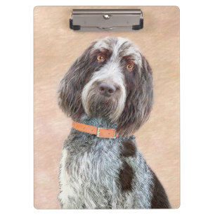 Spinone Italiano Malerei - Niedliche Original Dog Klemmbrett