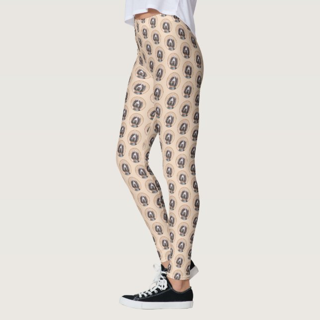 Spinone Italiano Malerei - Niedliche Original Dog  Leggings (Links)