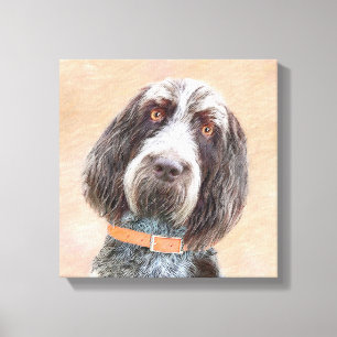 Spinone Italiano Malerei - Niedliche Original Dog Leinwanddruck