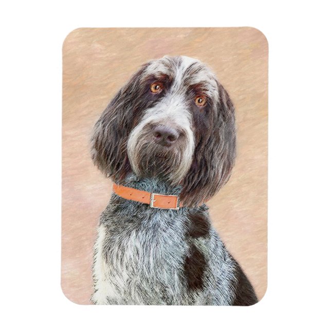 Spinone Italiano Malerei - Niedliche Original Dog  Magnet (Vertikal)