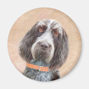 Spinone Italiano Malerei - Niedliche Original Dog Magnet