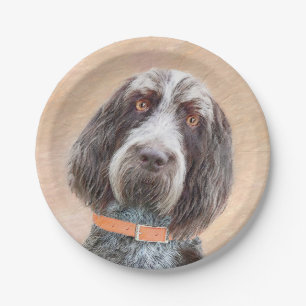 Spinone Italiano Malerei - Niedliche Original Dog  Pappteller