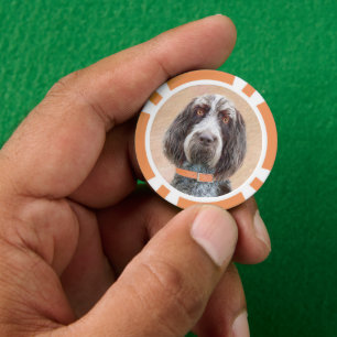 Spinone Italiano Malerei - Niedliche Original Dog Pokerchips