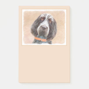 Spinone Italiano Malerei - Niedliche Original Dog Post-it Klebezettel