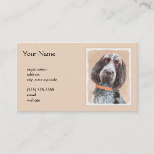 Spinone Italiano Malerei - Niedliche Original Dog Visitenkarte