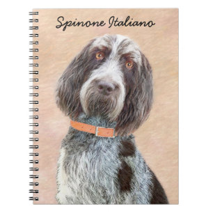 Spinone Italiano Malerei - Süße Original-Hundekuns Notizblock