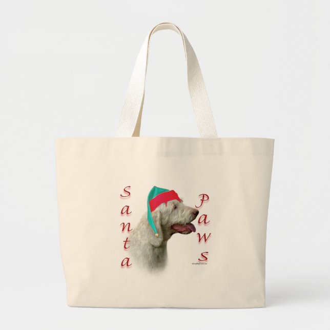 Spinone Italiano Santa Paws Jumbo Stoffbeutel (Vorne)