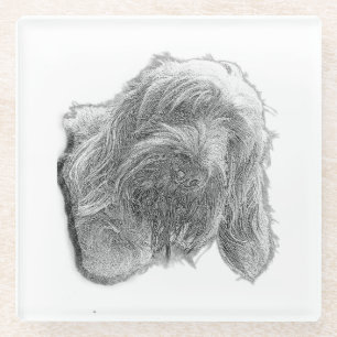 Spinone-Stillness – Handgefertigter Untersetzer