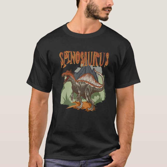Spinosaurus Dino Dinosaurier Identifizierung T-Shirt (Vorderseite)