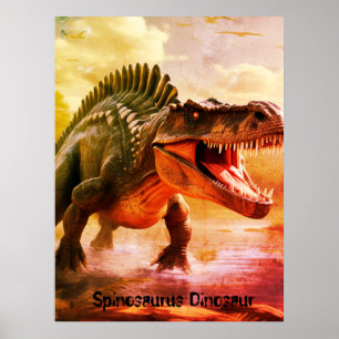 Spinosaurus Dinosaur lebendiges Schlafzimmer Wand Poster