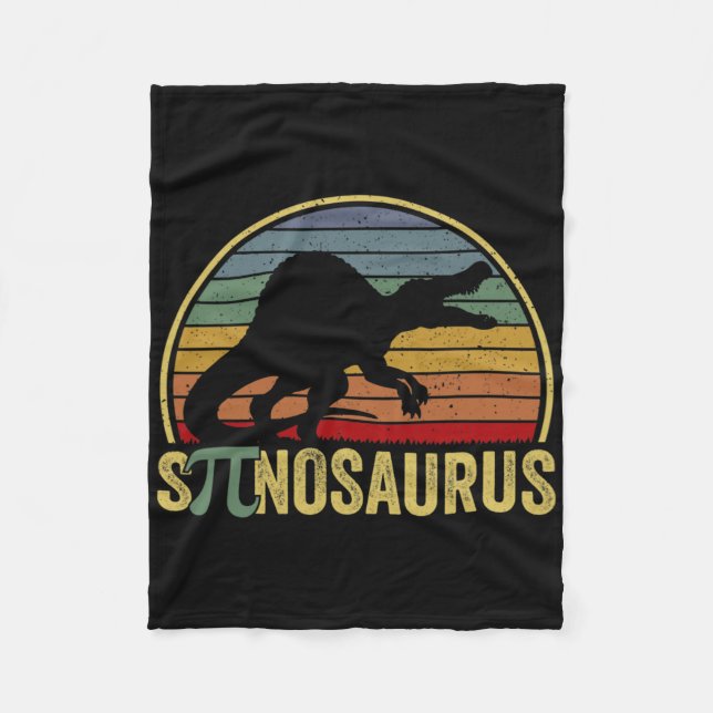 Spinosaurus - Dinosaur Pi Tag Lustiger Mathe-Witz  Fleecedecke (Vorderseite)
