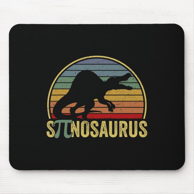 Spinosaurus - Dinosaur Pi Tag Lustiger Mathe-Witz  Mousepad (Vorne)