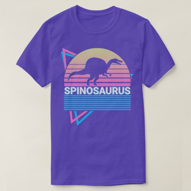 Spinosaurus Dinosaur Retro T-Shirt (Design vorne)