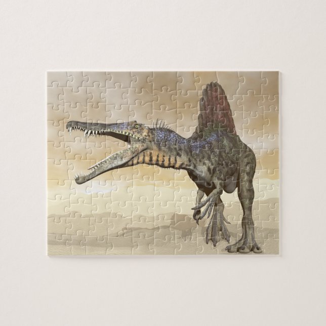 Spinosaurus Dinosaurier in der Wüste - 3D Puzzle (Horizontal)