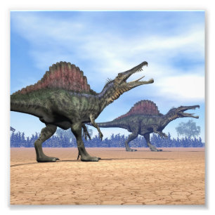 Spinosaurus Dinosaurierweg - 3D übertragen Fotodruck