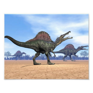 Spinosaurus Dinosaurierweg - 3D übertragen Fotodruck