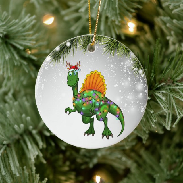 Spinosaurus Geschenk für Dinosaurier Lover Adult K Keramik Ornament (Baum)
