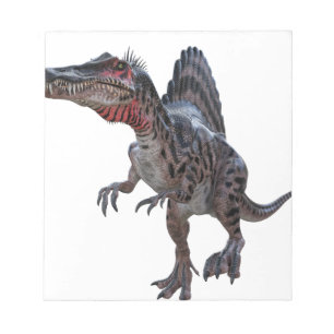 Spinosaurus läuft notizblock