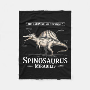Spinosaurus mirabilis 2026 Hölle Reiher Dinosaurie Fleecedecke
