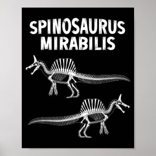 Spinosaurus mirabilis neuer Dinosaurier-Fossil Poster