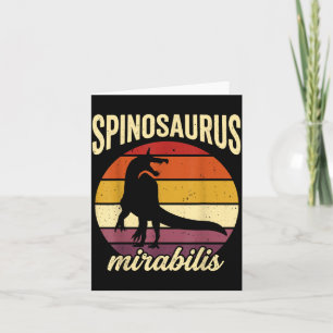 Spinosaurus mirabilis Retro Vintage neuer Dinosaur Karte