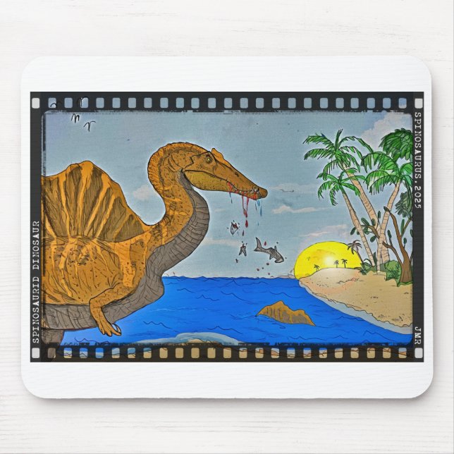 Spinosaurus Mouse pad cretaceous beach Film Strip Mousepad (Vorne)