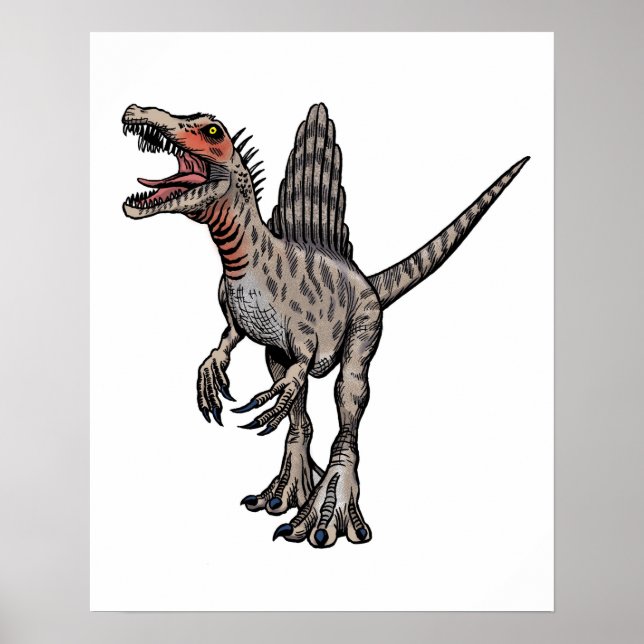 Spinosaurus-Wandposter Poster (Vorne)