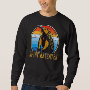 Spiny Anteater Echidna Retro Vintag erschüttert un Sweatshirt