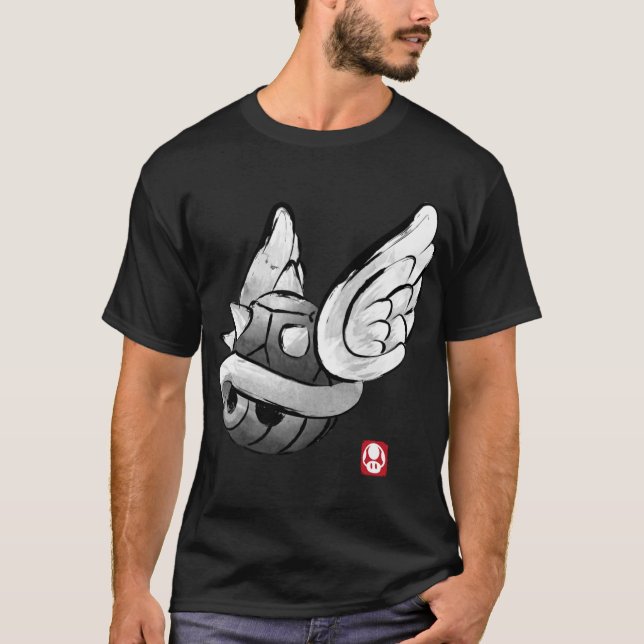 Spiny shell sumi e funny T-Shirt (Vorderseite)
