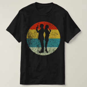 Spion Geheimpolizei Paar im Vintage-Stil T-Shirt
